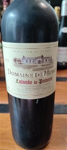 Burdeos Lalande-de-Pomerol Domaine Musset 2005