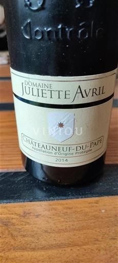 Rhônetal Châteauneuf-du-Pape Domaine Juliette Avril 2014