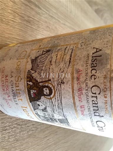 Alzacija Alsace Grand Cru Grand Cru Clos Saint Imer La Chapelle 2003
