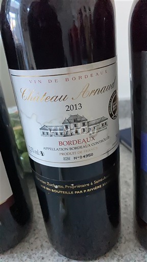 Burdeos Bordeaux Château Arnaud 2013