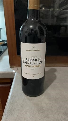 Bordeaux Haut-Médoc Château Le Souley Sainte Croix Expression 2021