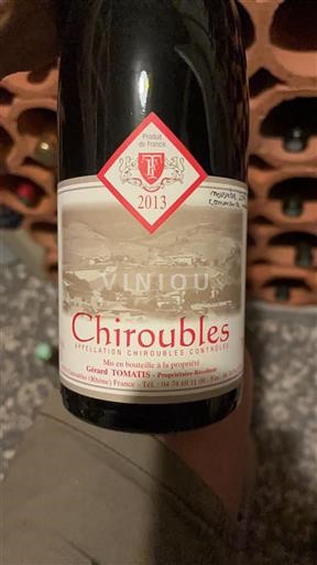 Beaujolais Chiroubles Gérard Tomatis 2013