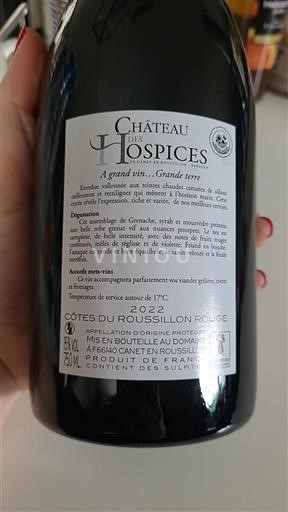 Roussillon Côtes-du-Roussillon Château Des Hospices 2022