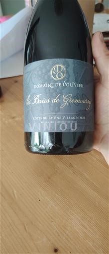 Valle del Rodano Côtes-du-rhône-villages Domaine L'Olivier les Baies de Gremoursy 2022