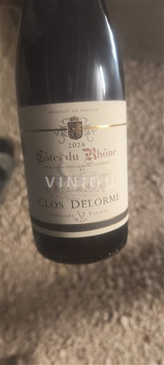 Thung lũng Rhône Côtes-du-rhône Clos Delorme Vieilles vignes 2024