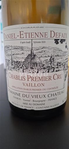Borgonha Chablis Premier Cru Daniel-Etienne Defaix Vaillon 2003