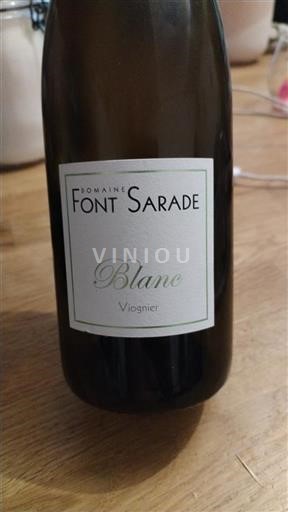 Rhônen laakso Määrittelemätön Domaine Font Sarade Blanc Viognier 2022