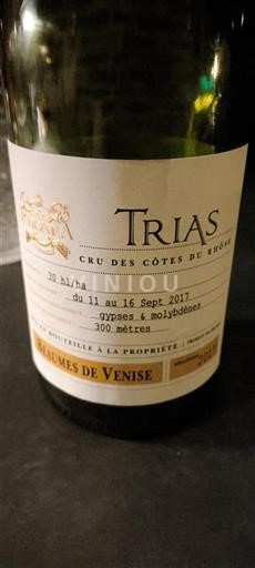Rhône-dalen Beaumes de Venise Phocas Trias 2017