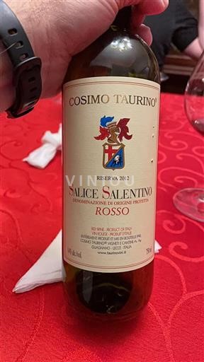 Puglia Salice Salentino Cosimo Taurino 2012
