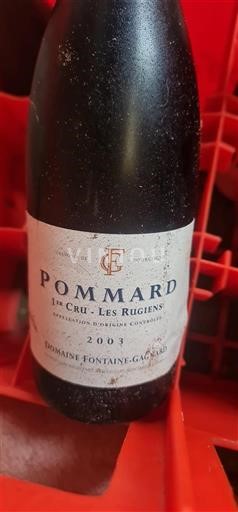 Borgogna Pommard Premier Cru Domaine Fontaine-Gagnard Les Rugiens 2003