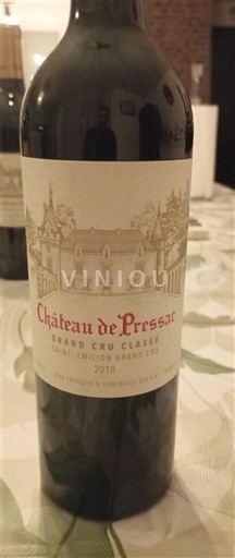 Burdeos Saint-Émilion Gran Cru Château Pressac 2018