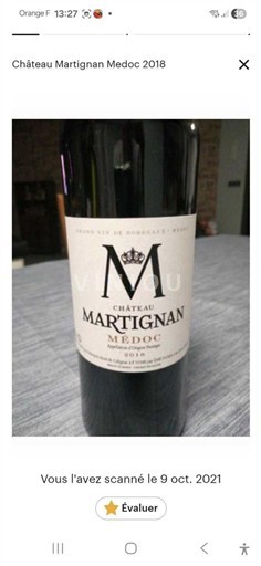 Bordeaux Médoc Château Martignan 2018