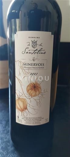 Vin Rouge sec Domaine La Santoline 2023 France Languedoc Minervois AOC