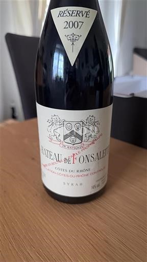 Valle del Rodano Côtes-du-Rhône Château Fonsalette Réservé 2007