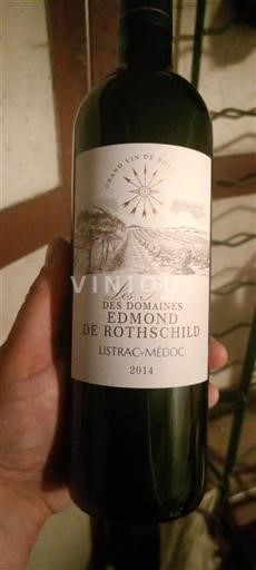 Burdeos Listrac-Médoc Domaine Les Pèlerins des s Edmond de Rothschild 2014