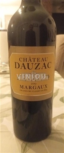 Bordeaux Margaux Grand Cru Classé Château Dauzac 2019