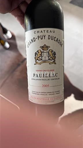 Burdeos Pauillac Grand Cru Classé Grand-Puy Ducasse 2005