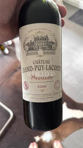 Bordeaux Pauillac Grand Cru Grand-Puy-Lacoste 2006