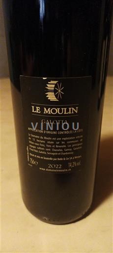 Vaud La Côte AOC Le Moulin Galotta 2022
