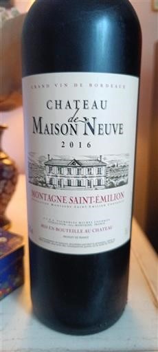Burdeos Montagne-Saint-Émilion Château Maison Neuve 2016