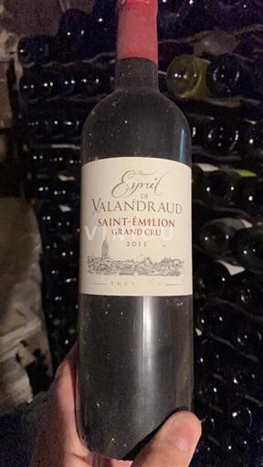 Bordeaux Saint-Émilion Grand Cru Valandraud Esprit de Valandraud 2011