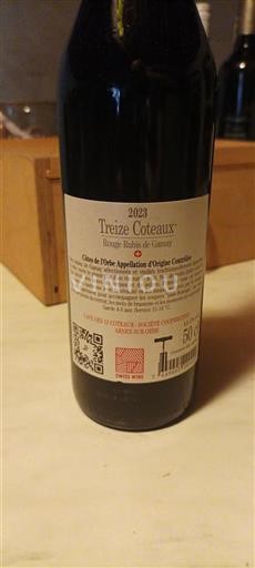 Waadt Côtes de l'Orbe AOC Cave des 13 Coteaux Treize Coteaux 2023