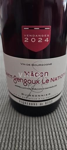 Burgundi Mâcon ja Mâcon-kylät Vignerons de Buxy Buissonnier 2024