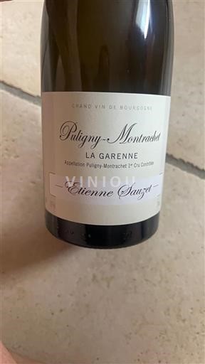 Bourgogne Puligny-montrachet Premier Cru Etienne Sauzet La Garenne Icke årgångsbetecknad