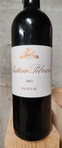 Bordéus Pauillac Château Pibran 2007