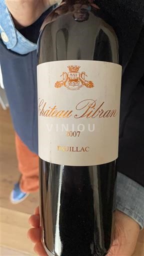Bordoja Pauillac Château Pibran 2007