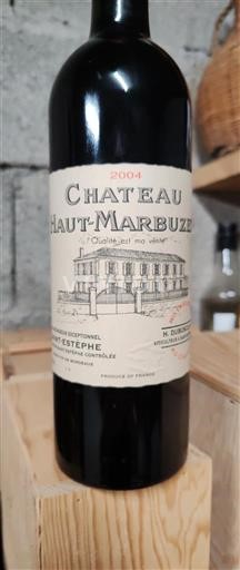 Bordéus Saint-Estèphe Cru Bourgeois Exceptionnel Château Haut-Marbuzet 2004