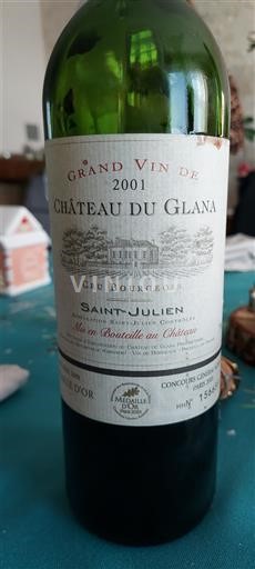 Bordeaux Saint-Julien Cru Bourgeois Château Glana 2001