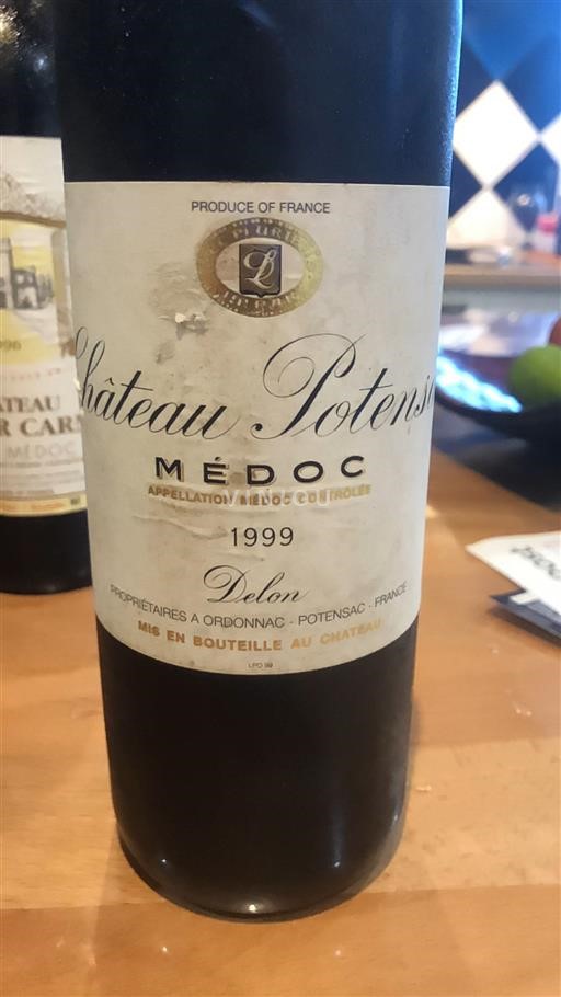 Bordeaux Médoc Château Potensac 1999