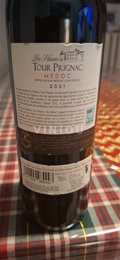 Bordeaux Médoc Tour Prignac Les Hauts de Tour Prignac 2021