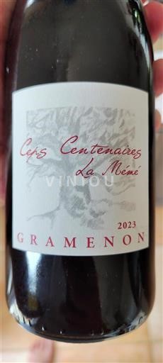 Rhônen laakso Côtes-du-rhône Gramenon Ceps Centenaires La Mémé 2023