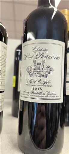 Bordeaux Saint-Estèphe Château Haut Baradieu 2018
