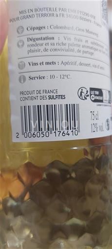 Sydvestfrankrig Côtes de Gascogne Grand Terroir Ikke årgangsbestemt