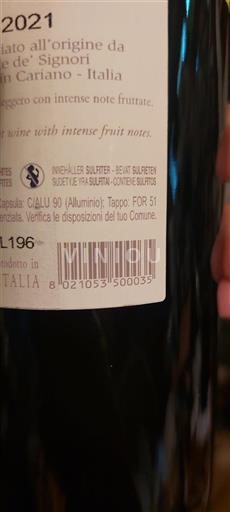 Vénétie Giuseppe de' Signori 2021