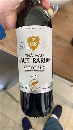 Bordeaux Château Haut-Bardin 2021
