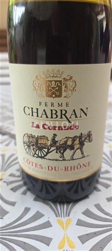 Údolí Rhôny Côtes-du-Rhône Ferme Chabran La Cornude Neročník