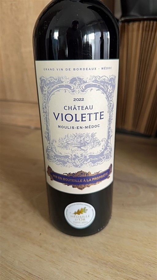 Burdeos Moulis-en-Médoc Château Violette 2022