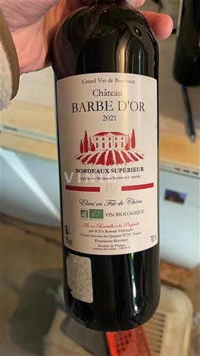 Bordeaux Bordeaux Supérieur Château Barbe Or 2021