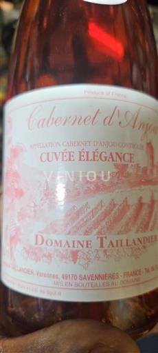 Údolí Loiry Cabernet d'Anjou Domaine Taillandier Élégance 2018