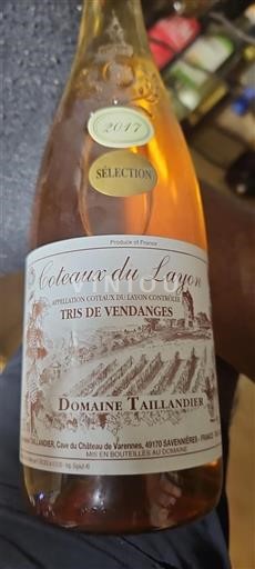 Údolí Loiry Coteaux-du-Layon Domaine Taillandier Tris de Vendanges 2017