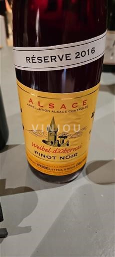 Alsace Grand Cru Weibel Obernai Réserve 2016