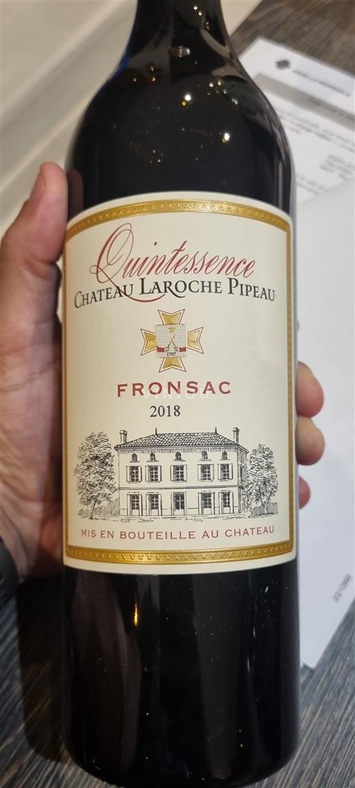 Bordeaux Fronsac Château Laroche Pipeau Quintessence 2018