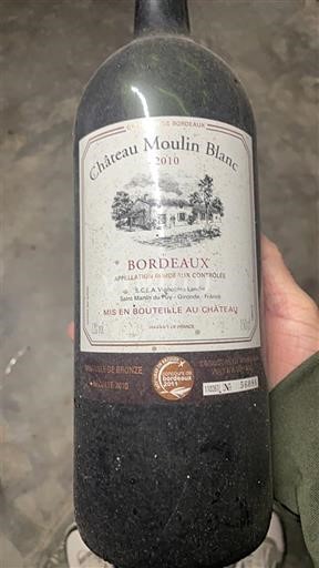 Bordeaux Château Moulin Blanc 2010