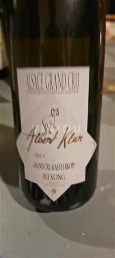 Alsace Không được chỉ định Grand Cru Albert Klee Grand Cru Kaefferkopf 2018