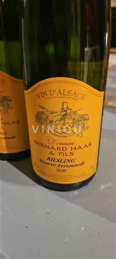 Alsazia Grand Cru Bernard Haas & Fils Réserve Personnelle 2020