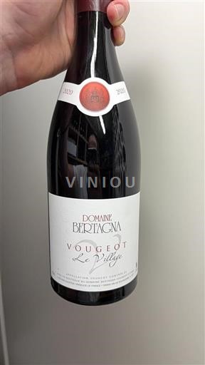 Burgundija Vougeot Domaine Bertagna Le Village 2020